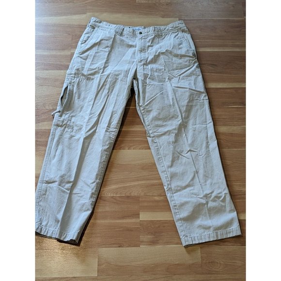 Columbia Hiking Outdoor Cargo Pants AM 8255 Men 40x32 Pockets-Beige - Picture 1 of 10